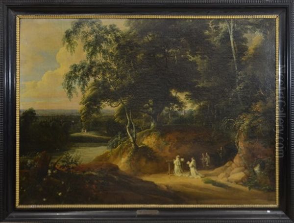 Paysage Avec Moines Oil Painting by Jacques d' Arthois