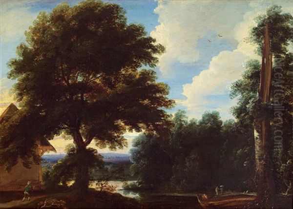 Landschaft Oil Painting by Jacques d' Arthois