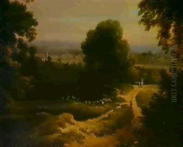 Franzosische Landschaft Oil Painting by Jacques d' Arthois