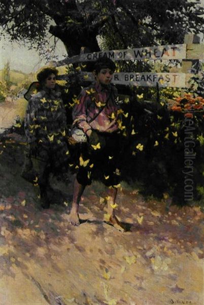 School Days Oil Painting by Stanley Massey Arthurs