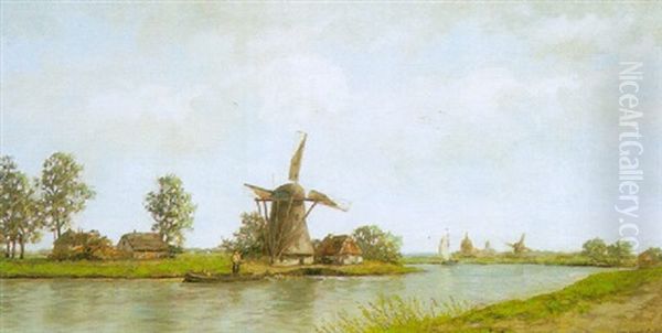 Polderlandschap by David Adolph Constant Artz