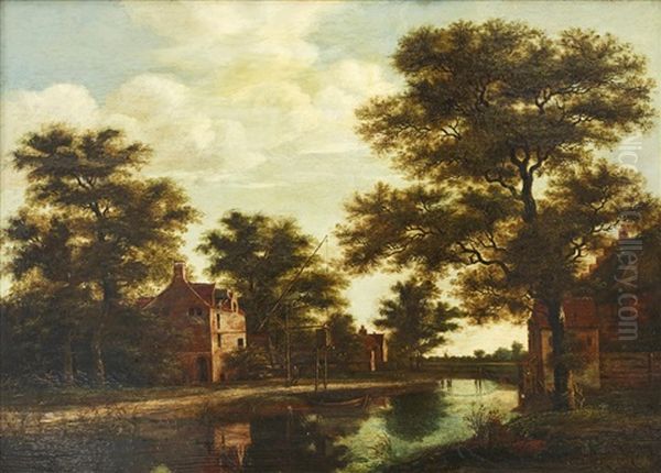 By The Canal Oil Painting by Pieter Jansz van Asch