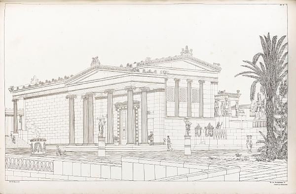 The Erechtheion At Athens. Fragments Of Athenian Architecture And A Few Remains In Attica, Megaria And Epirus Oil Painting by William Henry Acraman