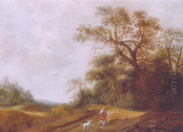 A Traveller At The Edge Of A Wood by Pieter Jansz van Asch