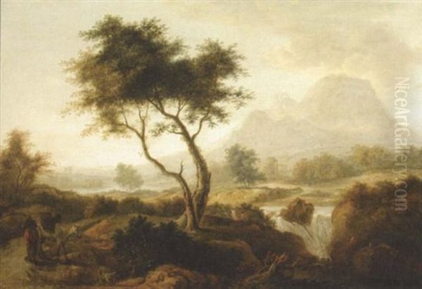 An Irish Landscape Oil Painting by William Ashford