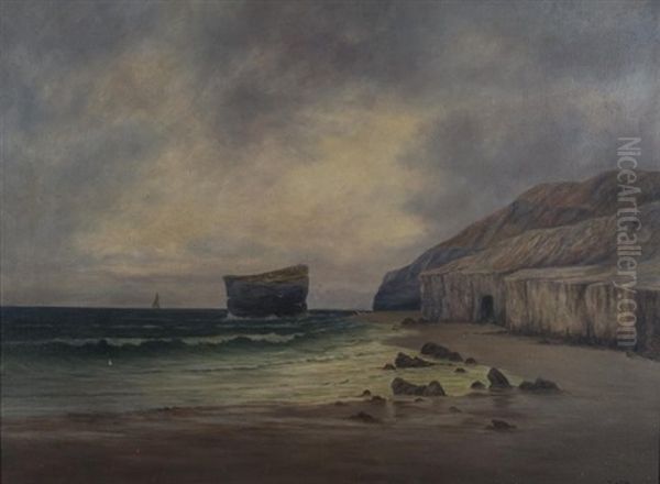 Along The Coast 1903 Oil Painting by James Ashton