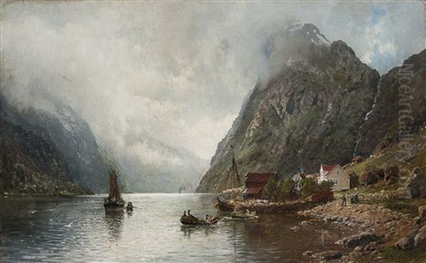 Sognefjord Oil Painting by Anders Monsen Askevold