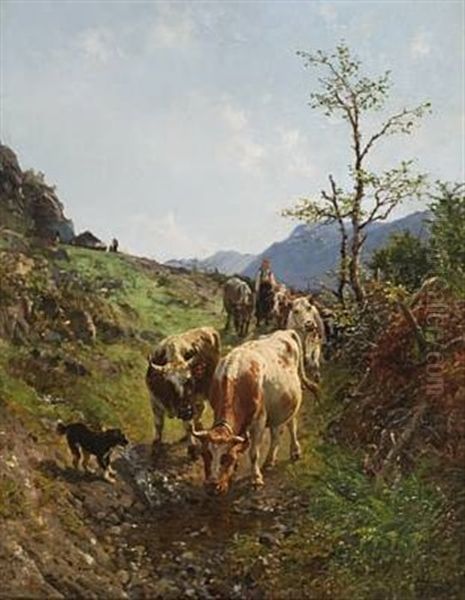 Budeie Oil Painting by Anders Monsen Askevold