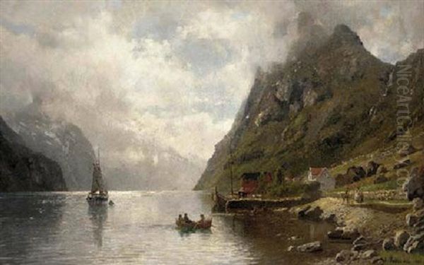 The Fishing Trip Oil Painting by Anders Monsen Askevold