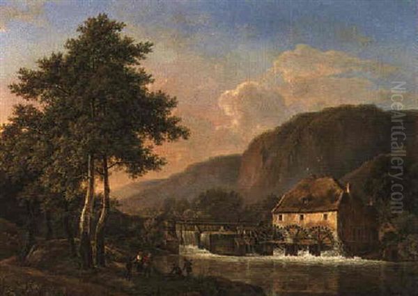 The Mill Oil Painting by Hendrick Van Assche