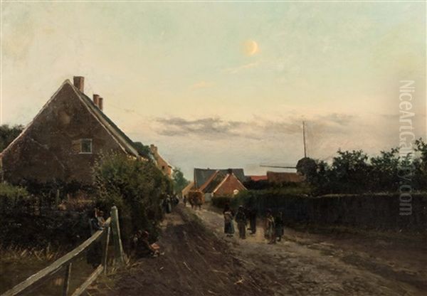 Asselberghs A Oil Painting by Alphonse Asselbergs