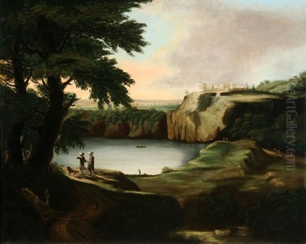 Landscape With Figure Oil Painting by Jan Asselijn