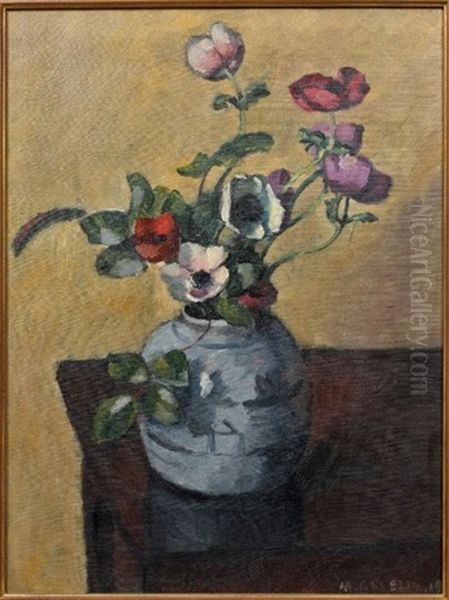 Anemones Oil Painting by Maurice Asselin