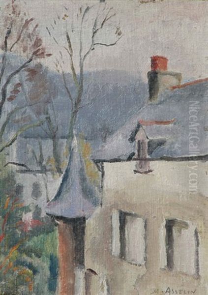 Maison A La Tourelle Oil Painting by Maurice Asselin