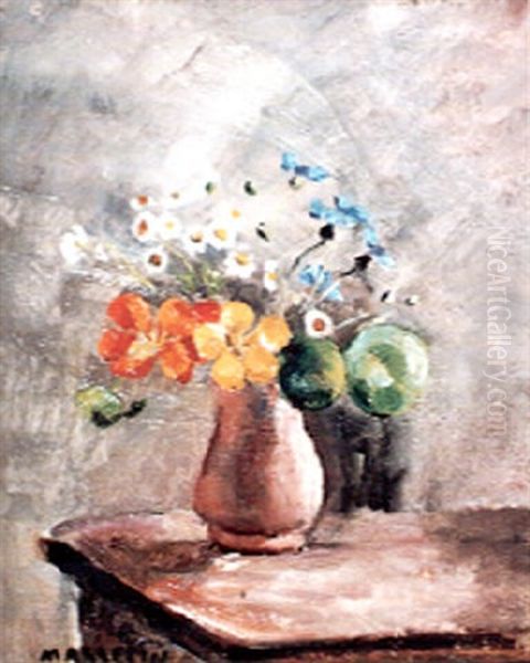 Composition Au Bouquet Champetre Oil Painting by Maurice Asselin