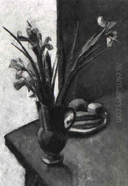 Nature Morte Avec Iris Et Jonquilles Oil Painting by Maurice Asselin