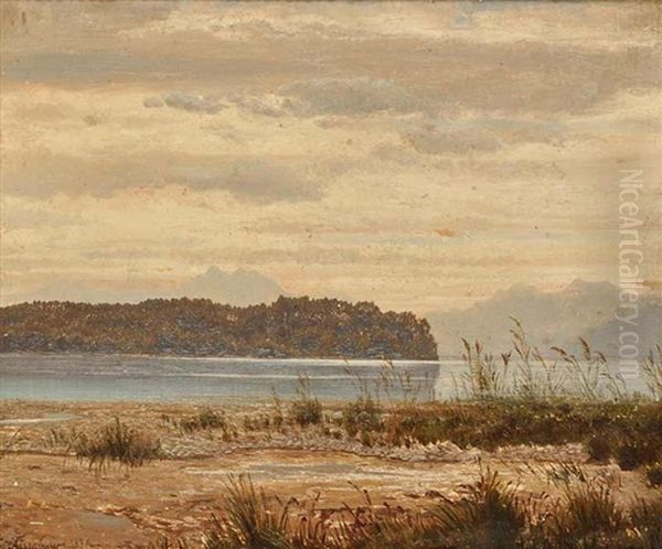 A Landscape With A Lake Oil Painting by Fanny Assenbaum