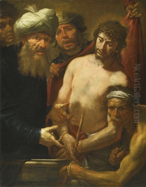 Ecce Homo Oil Painting by Gioacchino Assereto