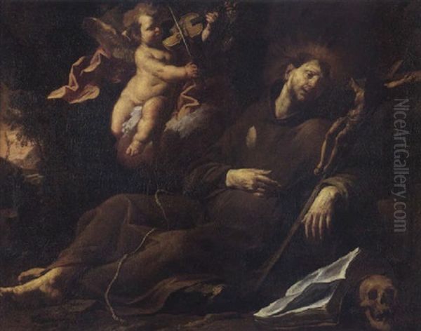 Estasi Di San Francesco Oil Painting by Gioacchino Assereto