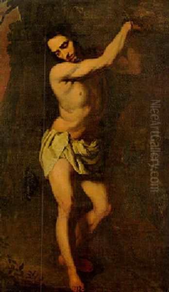 St Sebastian Oil Painting by Gioacchino Assereto