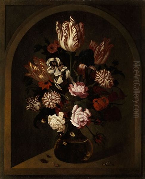 Blumenstillleben Oil Painting by Bartholomeus Assteyn