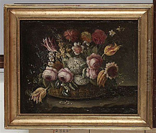 Blomsterkorg Oil Painting by Bartholomeus Assteyn