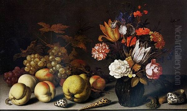 En Attendant Le Retour Des Pecheurs Oil Painting by Balthasar Van Der Ast