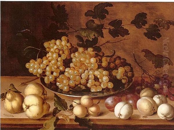 En Attendant Le Retour Des Pecheurs Oil Painting by Balthasar Van Der Ast