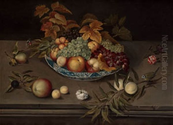 Bodegon Oil Painting by Balthasar Van Der Ast