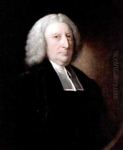 Portrait Of The Rev. Thomas Alleyne Of Loughborough Oil Painting by John Astley