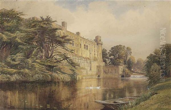 Warwick Castle Oil Painting by Charles Reginald Aston