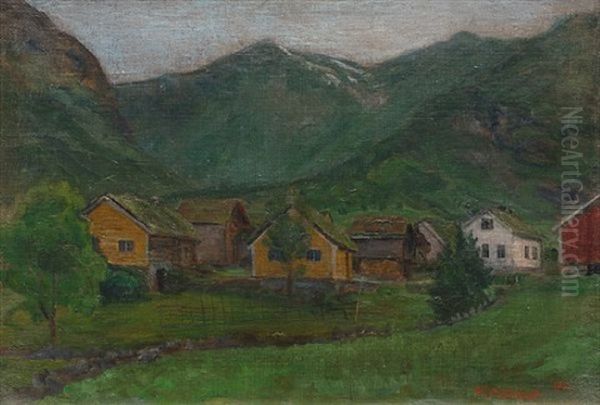 Fra Jolster Oil Painting by Nikolai Johannes Astrup