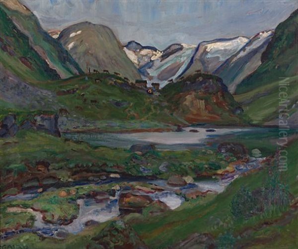 Stardalstolene, Oil Painting by Nikolai Johannes Astrup