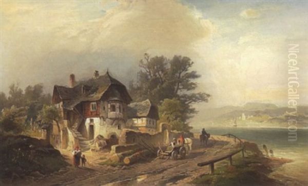 Bauernhaus Am Fluss by Nicolai Von Astudin