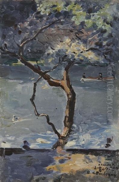 Arbre En Bords De Riviere/vieux Paris (x4) (5 Works) by Enrique Atalaya