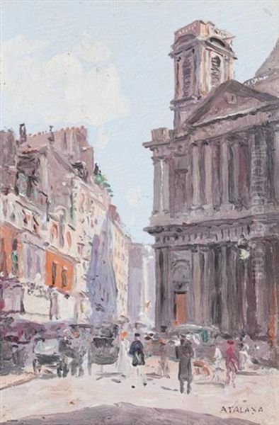 Saint Sulpice Oil Painting by Enrique Atalaya