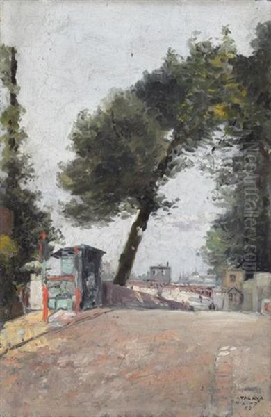 Quai De Paris Oil Painting by Enrique Atalaya