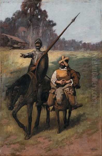 Don Quichotte Oil Painting by Enrique Atalaya