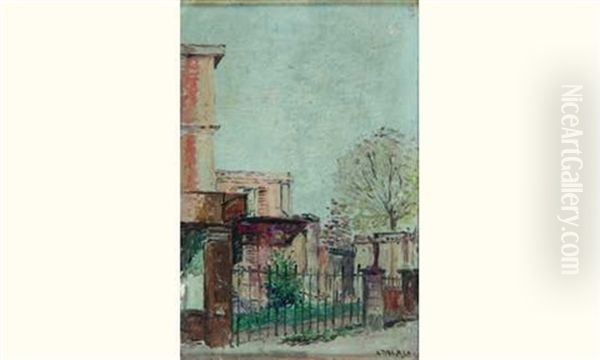 Jardin Parisien Oil Painting by Enrique Atalaya