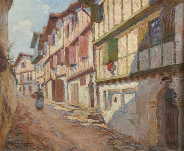 Ruelle De Saint-jean-de-luz Oil Painting by Charles Garabed Atamian