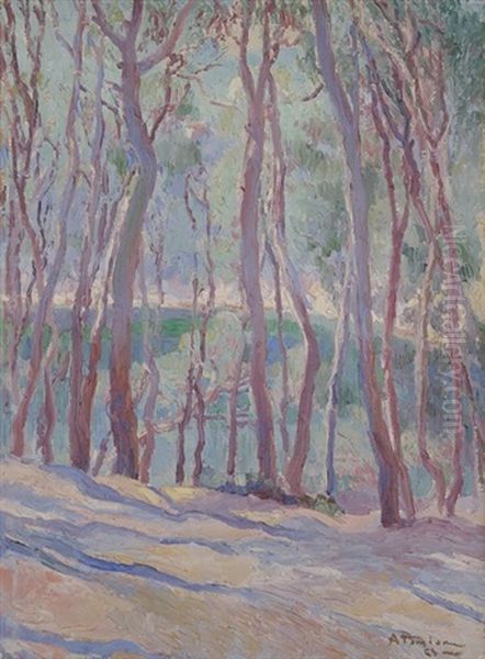 Sous-bois Oil Painting by Charles Garabed Atamian