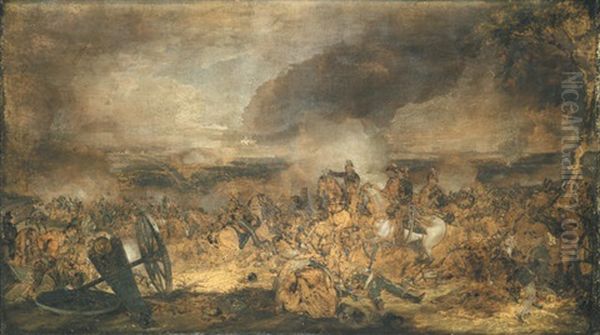 The Battlefield Of Waterloo Oil Painting by John Augustus Atkinson