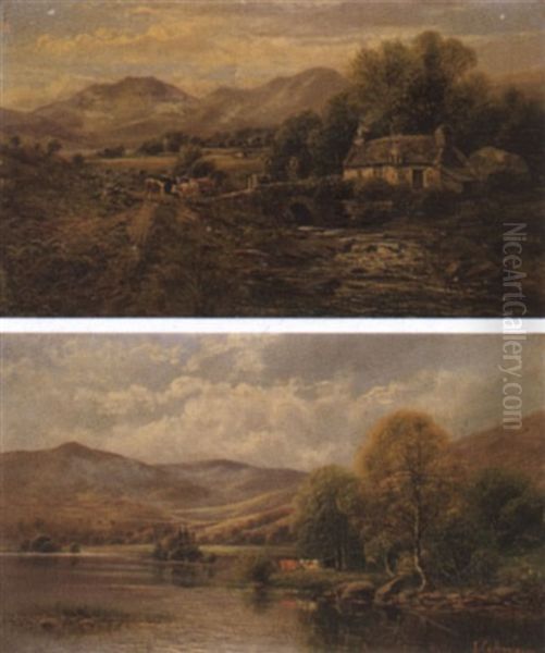 Landschaft Mit Kuhen Oil Painting by John Gunson Atkinson