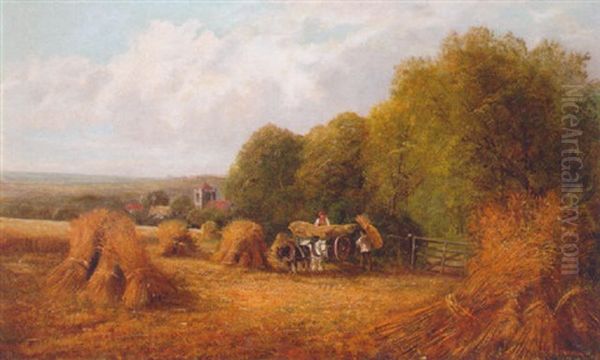 Haymaking Oil Painting by John Gunson Atkinson