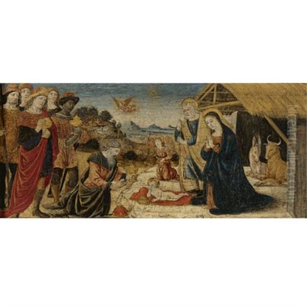 The Adoration Of The Magi Oil Painting by Attavante Attavanti