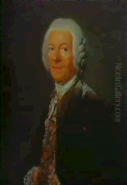 Portrait De M. De Villiers Oil Painting by Etienne Aubry