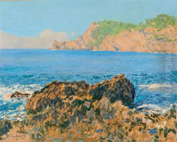 Porquerolles, La Courtade Oil Painting by Jean Francis Auburtin