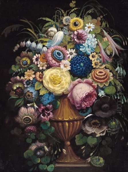 Tripudio Di Fiori Oil Painting by Amedeo Augero