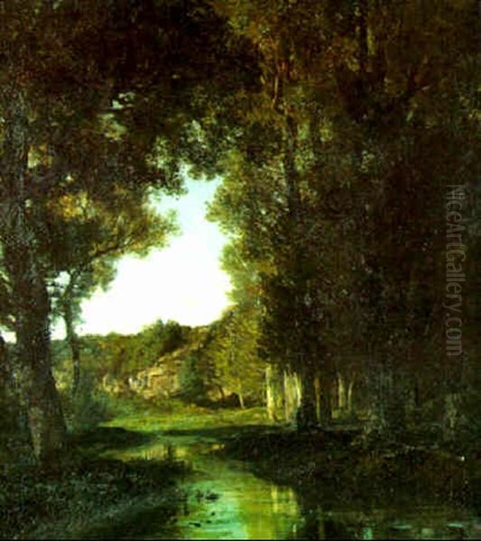 La Riviere Oil Painting by Louis-Auguste Auguin