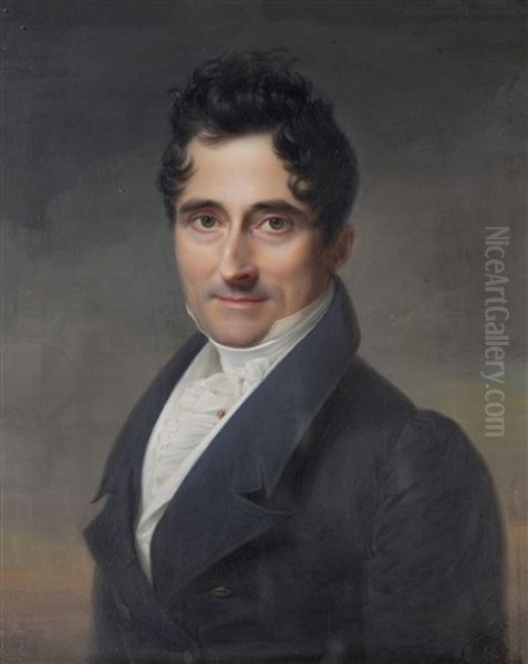 Retrato De Don Joaquin Maria De Ferrer Y Cafranga Oil Painting by Jean Baptiste Jacques Augustin